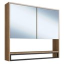 Ver imagem 6 de Gabinete de Banheiro Liny 80cm e Espelheira Moscow Mel Z54 - Mpozenato