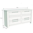 Ver imagem 3 de Cômoda 6 Gavetas Madeira Maciça 140cm Madma Artemobili