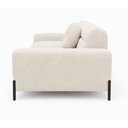 Ver imagem 5 de Sofá Arezzo 2 Lugares Pés Preto 180cm Bouclé Off White - Sallar Home