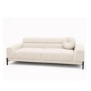 Ver imagem 1 de Sofá Arezzo 2 Lugares Pés Preto 180cm Bouclé Off White - Sallar Home
