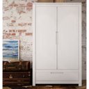 Ver imagem 1 de Guarda-Roupa Solteiro 2 Portas 1 Gaveta Madeira Maciça Madma Artemobili