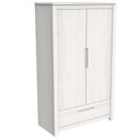 Ver imagem 2 de Guarda-Roupa Solteiro 2 Portas 1 Gaveta Madeira Maciça Madma Artemobili