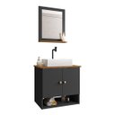 Ver imagem 3 de Gabinete Banheiro Deli Torino Bco Torneira Valv Click Black