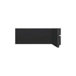Rodape de Poliestireno Liso 3547 10cm Preto Santa Luzia:preto - 1