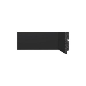 Rodape de Poliestireno Liso 3547 10cm Preto Santa Luzia:preto