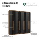 Ver imagem 5 de Guarda-Roupa Casal 8 Portas Batentes Netuno Madesa