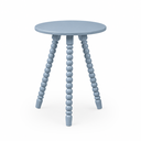 Ver imagem 1 de Mesa Lateral de Apoio em Madeira Maciça com Design Torneado Azul