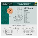 Ver imagem 2 de Ventilador de Teto Natuvent Flower Led 2 Pás Madeira Imbuia