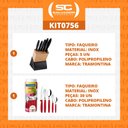 Ver imagem 2 de KIT - Faqueiro Plenus 6 Peças + 1 Faqueiro 30 Peças Ipanema Vermelho - Tramontina