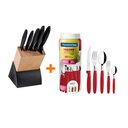 Ver imagem 1 de KIT - Faqueiro Plenus 6 Peças + 1 Faqueiro 30 Peças Ipanema Vermelho - Tramontina