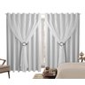 Cortina Blackout PVC 4,00m X 2,80m Com Voil Branco - 1