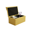 Ver imagem 4 de Puff Baú Opala Decorativo Organizador Quarto Infantil:amarelo