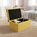 Ver imagem 2 de Puff Baú Opala Decorativo Organizador Quarto Infantil:amarelo