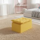 Ver imagem 1 de Puff Baú Opala Decorativo Organizador Quarto Infantil:amarelo