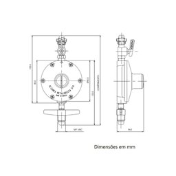 Regulador 506/01 2 Kg/h + Mangueira 120cm - Aliança - 5