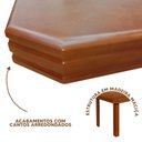 Ver imagem 3 de Mesa De Madeira Maciça 6 Lugares Nogueira Pérola Flamingo Móveis