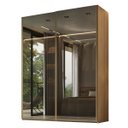 Ver imagem 2 de Guarda-Roupas Nilo 183,3cm 2 Portas de Correr Reflecta c/LED Olmo