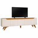 Ver imagem 2 de Rack Grecia para Tv até 75 Polegadas 4 Portas 1 Gaveta:naturalle/off