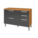 Ver imagem 1 de Gabinete P- Pia Cozinha Balcão C- Tampo Burguesa Premium C- 2 Portas e 3 Gavetas 120cm Freijo-