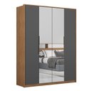 Ver imagem 1 de Guarda Roupa Casal Attore 4 Portas + 2 Espelhos - Demobile:amendola Touch/grafito