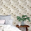Ver imagem 2 de Papel de Parede Adesivo Vinílico Decorativo Floral para Quartos e Salas