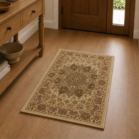 Passadeira Persa Clássico Tabriz Alto Padrão Monet:Des. 03/0,60x0,90m