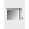 Gabinete para Banheiro com Cuba e Espelheira 80cm Mdf Freijo com Branco Paris - On Móveis - 5