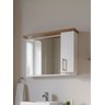 Gabinete para Banheiro com Cuba e Espelheira 80cm Mdf Freijo com Branco Paris - On Móveis - 8
