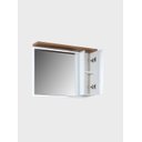 Ver imagem 7 de Gabinete para Banheiro com Cuba e Espelheira 80cm Mdf Freijo com Branco Paris - On Móveis