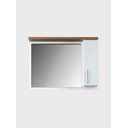 Ver imagem 4 de Gabinete para Banheiro com Cuba e Espelheira 80cm Mdf Freijo com Branco Paris - On Móveis