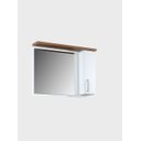 Ver imagem 6 de Gabinete para Banheiro com Cuba e Espelheira 80cm Mdf Freijo com Branco Paris - On Móveis