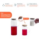 Ver imagem 3 de Kit 3 jarras de vidro borossilicato suco com tampa de bambu - Oikos