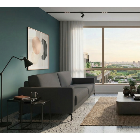 Sofá 4 Lugares Fly Living Contemporâneo