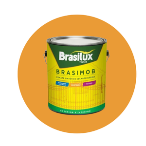 Esmalte Sintetico Brasimob Brasilux 3,6l:amarelo Ouro