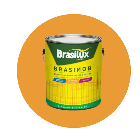 Esmalte Sintetico Brasimob Brasilux 3,6l:amarelo Ouro