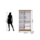 Ver imagem 2 de Guarda Roupa Roupeiro Solteiro Ideal 4 Portas Plus Flex Branco Camarim Vila Rica