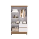 Ver imagem 3 de Guarda Roupa Roupeiro Solteiro Ideal 4 Portas Plus Flex Branco Camarim Vila Rica