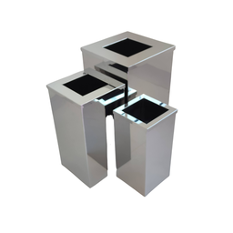 Lixeira em Aço Inox 15l Aro Quadrada - 3