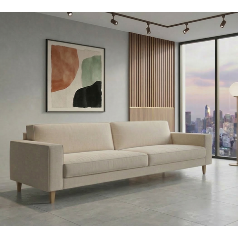 Sofá 4 Lugares Square Living Contemporâneo