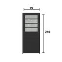 Ver imagem 4 de Porta Basculante Aluminio Preto 2.10 X 0.90 Lado Esquerdo- Hale
