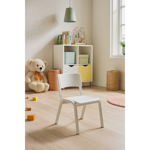 Cadeira Infantil Iso Branca Brinquedoteca Escolas Ecomhome