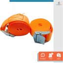 Ver imagem 3 de Kit 8 Cinta para Amarração de Carga sem Catraca 1" x 2,5m - Starfer