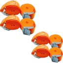 Ver imagem 1 de Kit 8 Cinta para Amarração de Carga sem Catraca 1" x 2,5m - Starfer