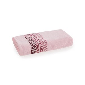 Toalha de Rosto Karsten Fio Cardado Dimas Marshmallow/Rosa