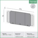 Ver imagem 6 de Kit Cabeceira Painel Queen Tela Natural Parede MDF Tecido Linho Cinza Freijó Dalla Costa Móveis