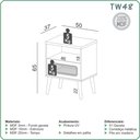 Ver imagem 4 de Kit Cabeceira Painel Queen Tela Natural Parede MDF Tecido Linho Cinza Freijó Dalla Costa Móveis