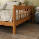 Ver mais imagens de Cama Montessori Reforçada Infantil 90x190cm Madeira com Estrado Cor Mel Dudy