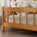 Ver imagem 7 de Cama Montessori Reforçada Infantil 90x190cm Madeira com Estrado Cor Mel Dudy