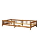 Ver imagem 3 de Cama Montessori Reforçada Infantil 90x190cm Madeira com Estrado Cor Mel Dudy Idimex
