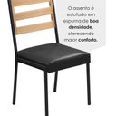 Ver imagem 7 de Conjunto para Sala de Jantar com 4 Cadeiras Londres Preto/Fosco/Marmorizado